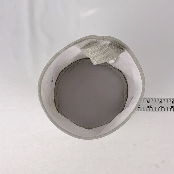 Thirty-one Oh Snap Mini Storage Bin Perfect Pendant Taupe White - Picture 6 of 10